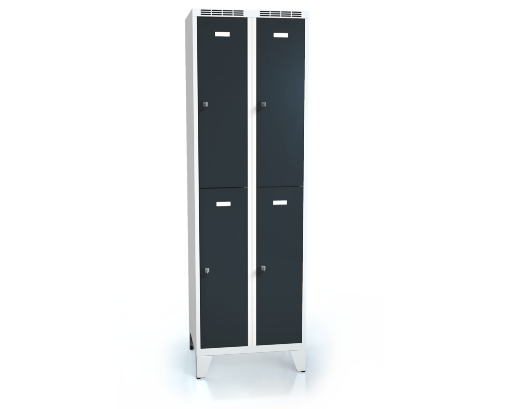  Divided cloakroom locker ALDUR 1 with feet 1920 x 600 x 500